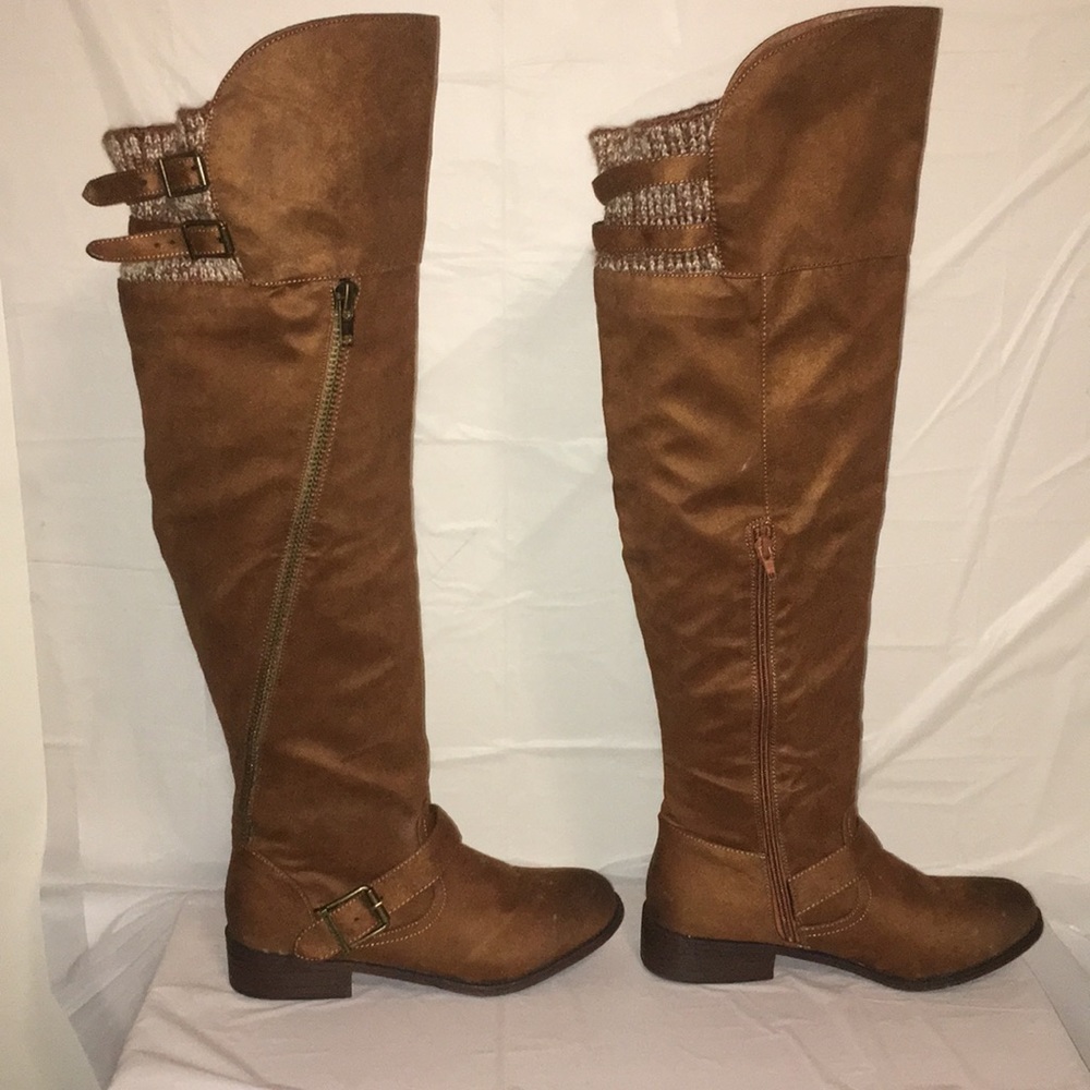 Knee high riding boots